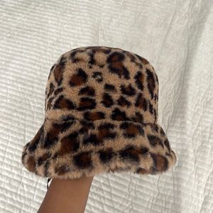 cheetah print bucket hat